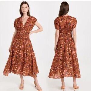 A.L.C. Floral Print Midi Dress